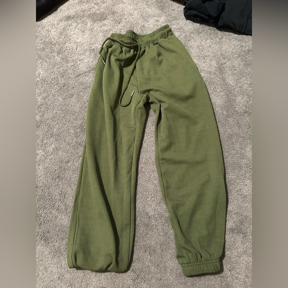Green jogger pants